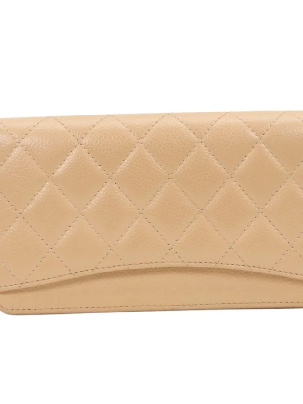 Chanel Quilted Caviar Leather Zip Wallet